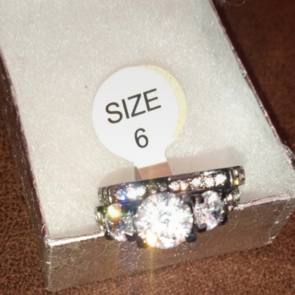 Black silver wedding set